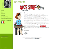 Tablet Screenshot of godstuffcartoons.com